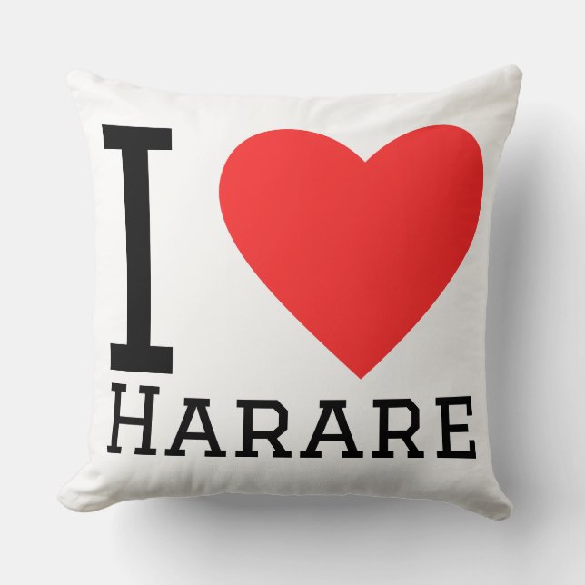 Jag älskar Harare  Kudde (Framsida)