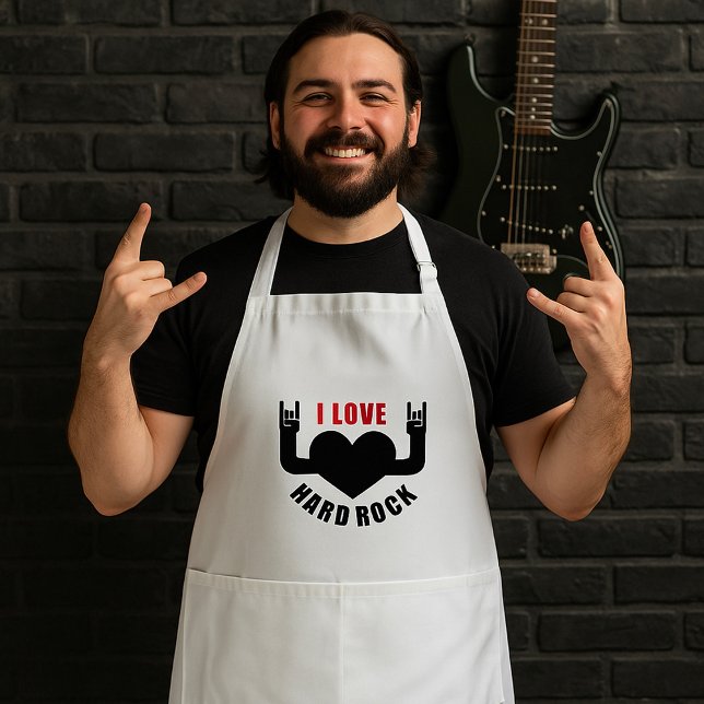 Jag älskar hårdrock förkläde (Skapare uppladdad)