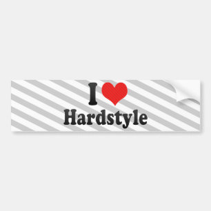 Jag älskar Hardstyle Bildekal