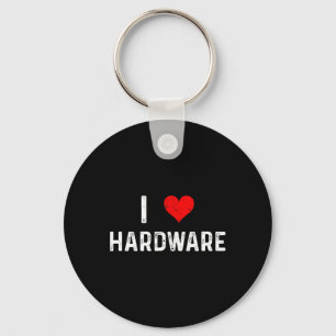 Jag älskar hårdvara - Heart PC-gamer Spelande Bygg Nyckelring