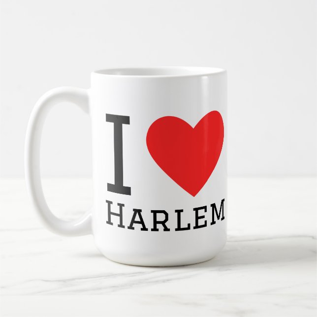 Jag älskar Harlem  Kaffemugg (Vänster)