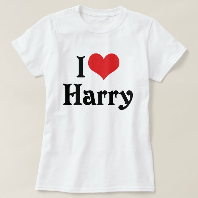Jag älskar Harry Tee Shirt (Design framsida)