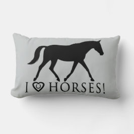 Jag älskar hästhästskon och Dressage Lumbarkudde