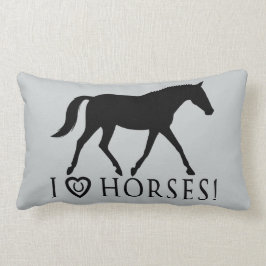 Jag älskar hästhästskon och Dressage Lumbarkudde