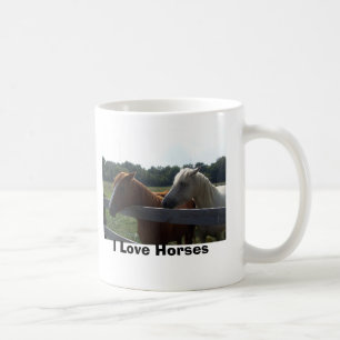 Jag älskar hästmuggen kaffemugg