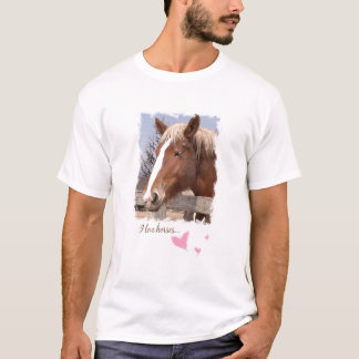 Jag älskar hästrosahjärtor tee