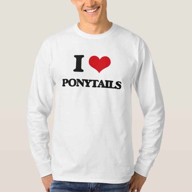 Jag älskar hästsvansar tee (Framsida)