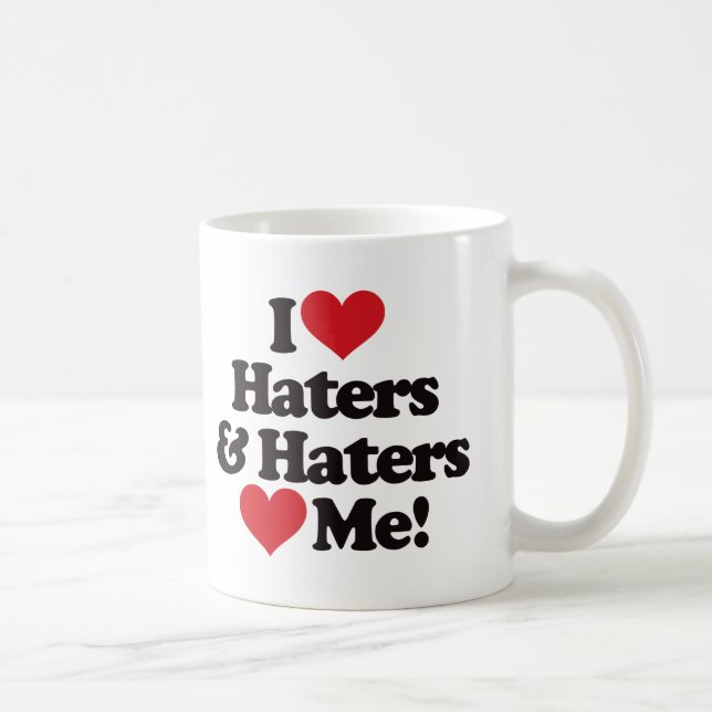 Jag älskar Haters, och Haters älskar mig Kaffemugg (Höger)