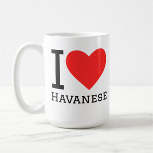 Jag älskar havaneser kaffemugg