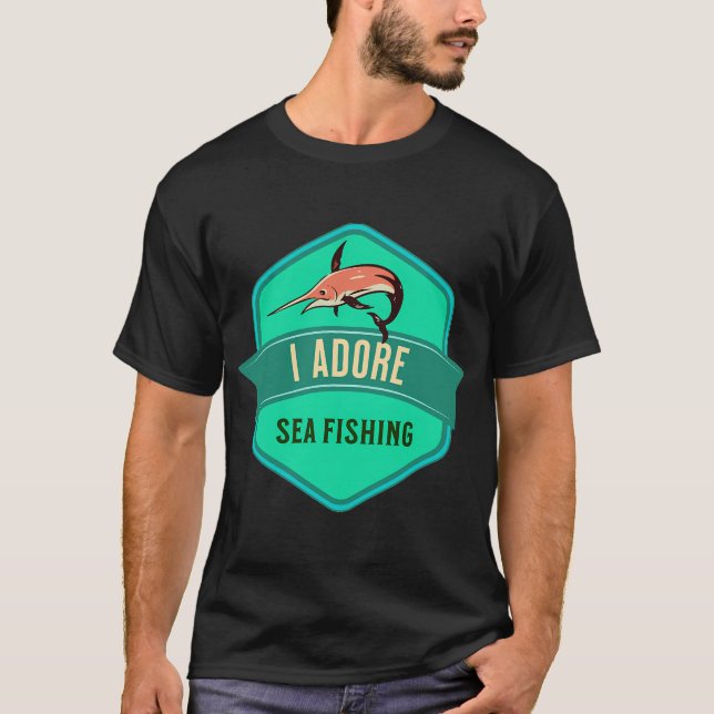 Jag älskar havsfiske t shirt (Framsida)