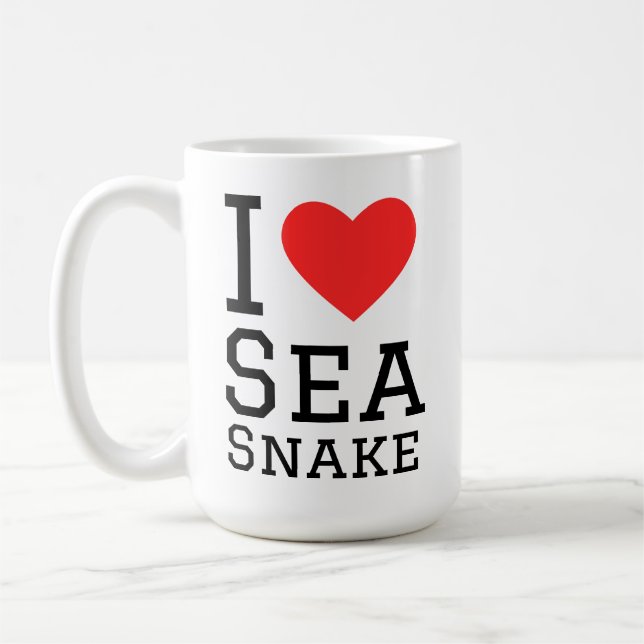 Jag älskar havssnokar kaffemugg (Vänster)
