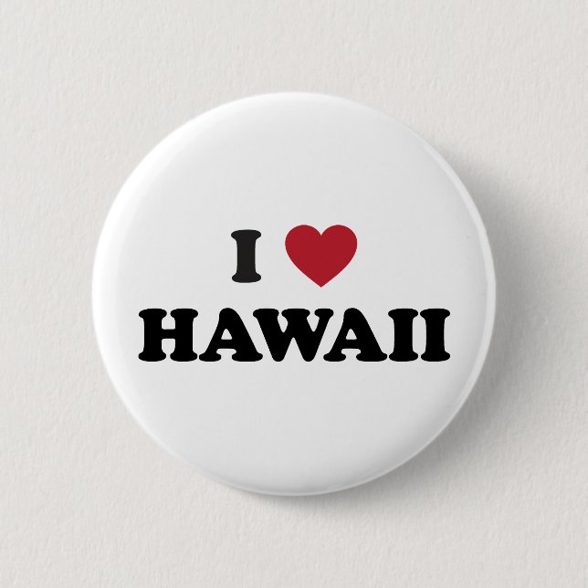 Jag älskar Hawaii Knapp (Framsida)
