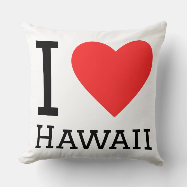 Jag älskar Hawaii  Kudde (Framsida)