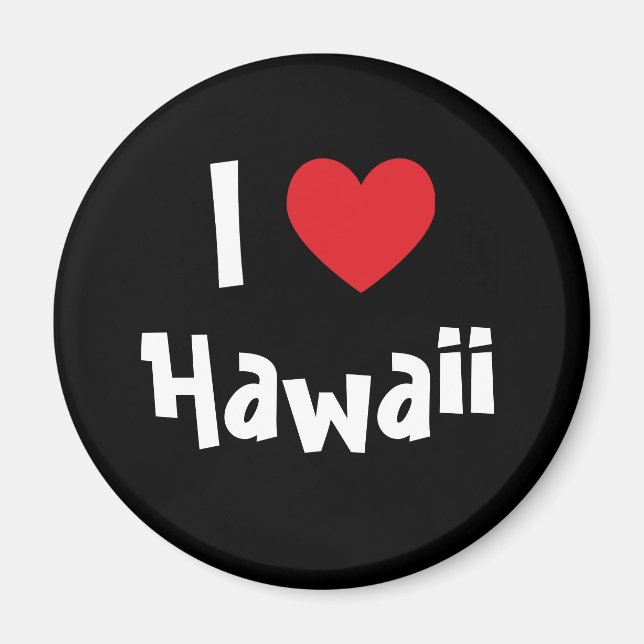 Jag älskar Hawaii Magnet (Framsidan)