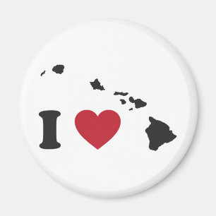 Jag älskar Hawaii Magnet