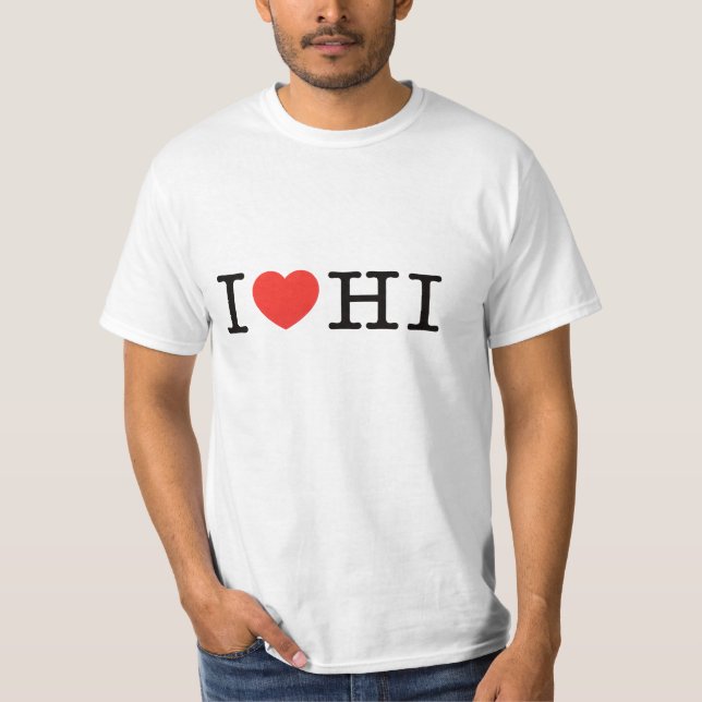 JAG ÄLSKAR HAWAII T-SHIRT (Framsida)