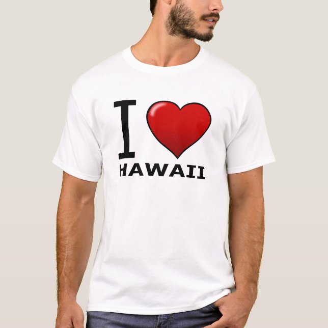 JAG ÄLSKAR HAWAII TEE SHIRT (Framsida)