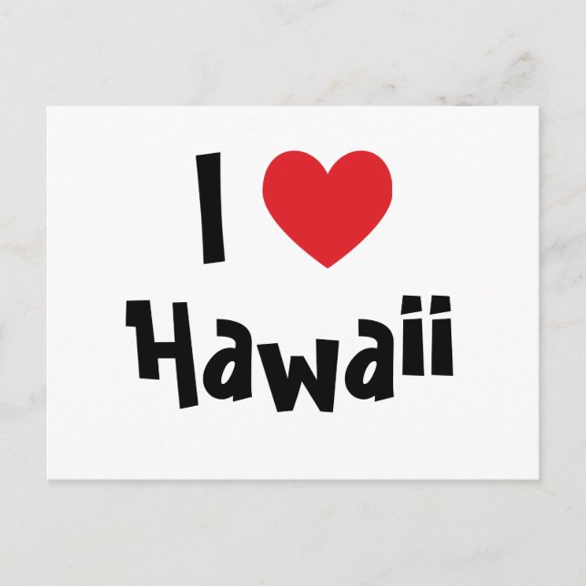 Jag älskar Hawaii Vykort (Framsida)