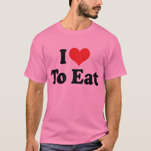 Jag älskar Heart att laga mat - kockbagare matlagn Tee Shirt