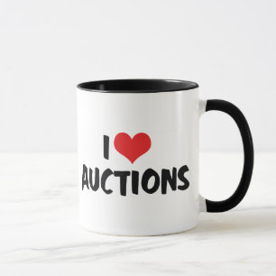 Jag älskar Heart-auktioner Mugg