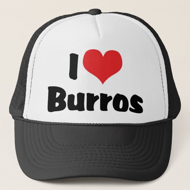 Jag älskar Heart Burros Keps (Framsida)
