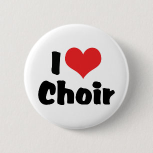 Jag älskar Heart Choir Knapp