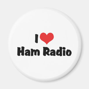 Jag älskar Heart Ham Radio - amatörradioälskare Magnet