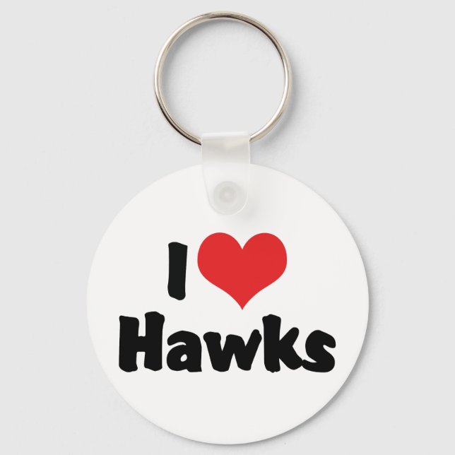 Jag älskar Heart Hawks Nyckelring (Framsida)