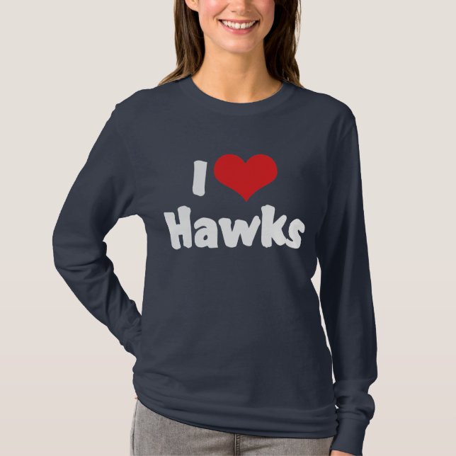 Jag älskar Heart Hawks T-shirt (Framsida)