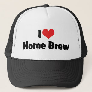 Jag älskar Heart Home Brew - Öljyentusiast Truckerkeps