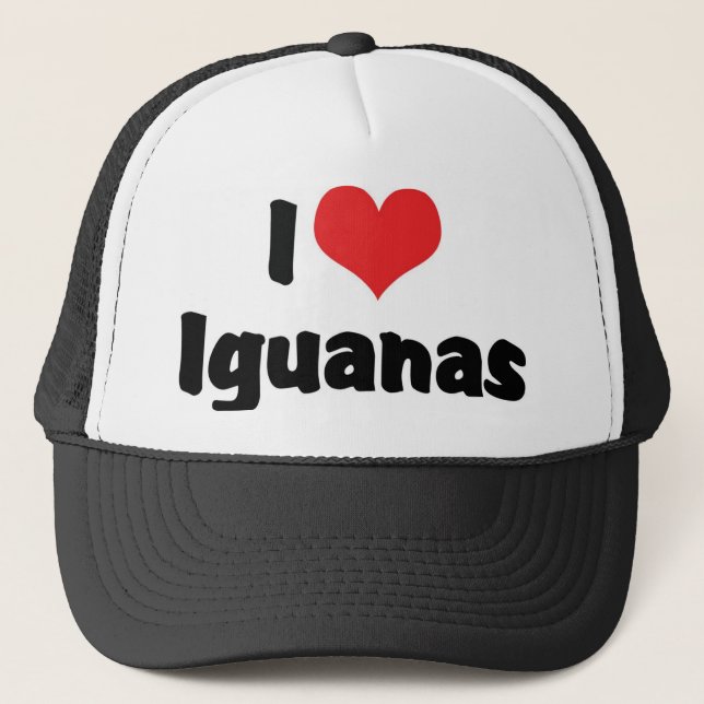 Jag älskar Heart Iguanas - ödledjupare Keps (Framsida)