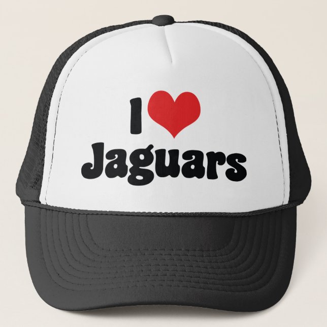 Jag älskar Heart Jaguars Truckerkeps (Framsida)