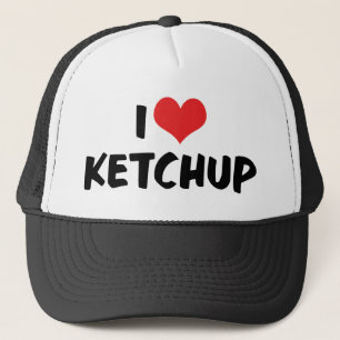 Jag älskar Heart Ketchup - Catsup Lover Keps