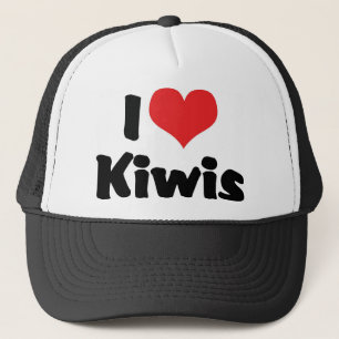 Jag älskar Heart Kiwis - Kiwi Fågelälskare Truckerkeps