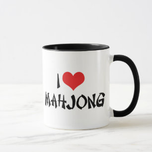 Jag älskar Heart Mahjong - Mah Jong-älskare Mugg