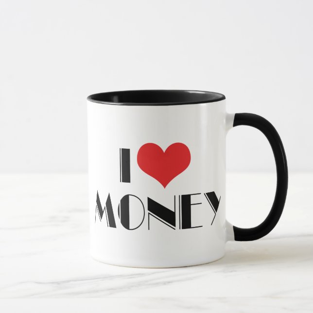 Jag älskar Heart Money - Affärsentreprenör Mugg (Höger)
