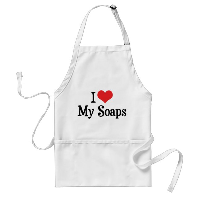 Jag älskar Heart My Soaps - Soap Opera Lover Förkläde (Framsidan)