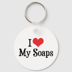 Jag älskar Heart My Soaps - Soap Opera Lover Nyckelring