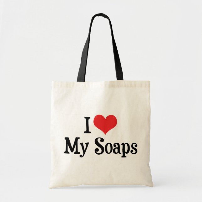 Jag älskar Heart My Soaps - Soap Opera Lover Tygkasse (Framsidan)