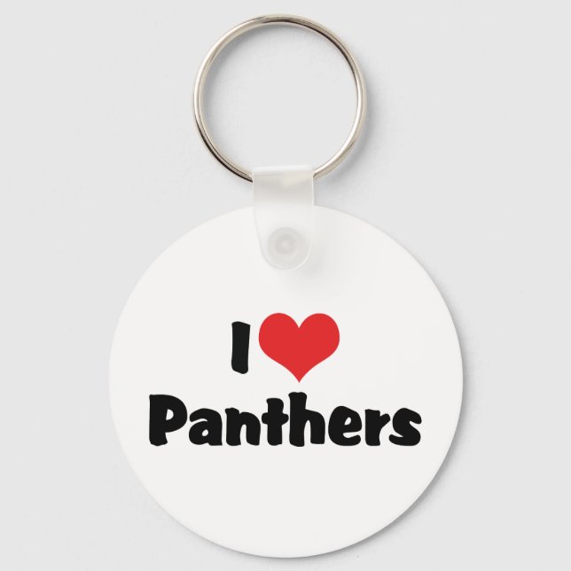 Jag älskar Heart Panthers Nyckelring (Framsida)