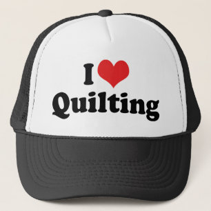 Jag älskar Heart Quilting - Sy Quilter Truckerkeps