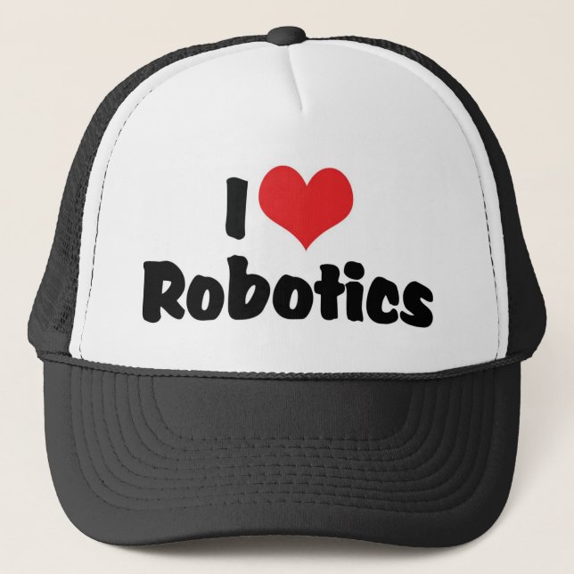 Jag älskar Heart Robotics - Robotälskare Keps (Framsida)