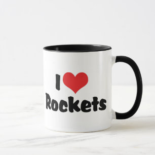 Jag älskar Heart Rockets - rymdutforskning Mugg