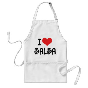 Jag älskar Heart Salsa Förkläde