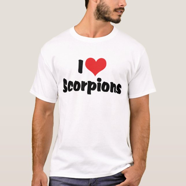 Jag älskar Heart Scorpions Tee (Framsida)