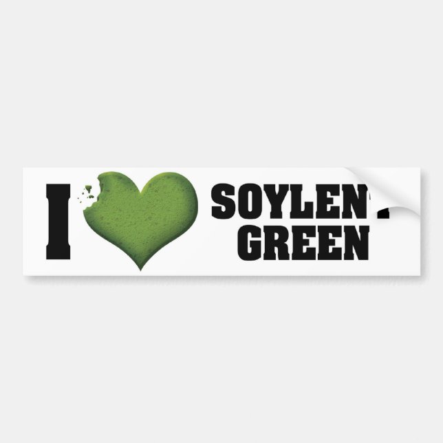 Jag älskar Heart Soylent Green Bildekal (Framsidan)