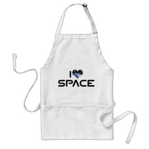 Jag älskar Heart Space - Outer Space Astronomi Äls Förkläde