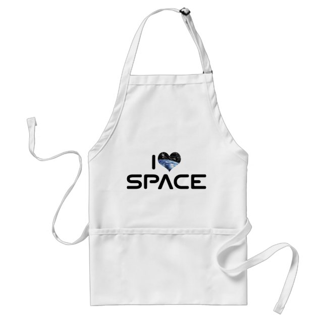 Jag älskar Heart Space - Outer Space Astronomi Äls Förkläde (Framsidan)