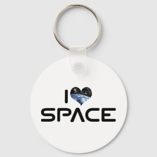 Jag älskar Heart Space - Rymdastronomiälskare Nyckelring