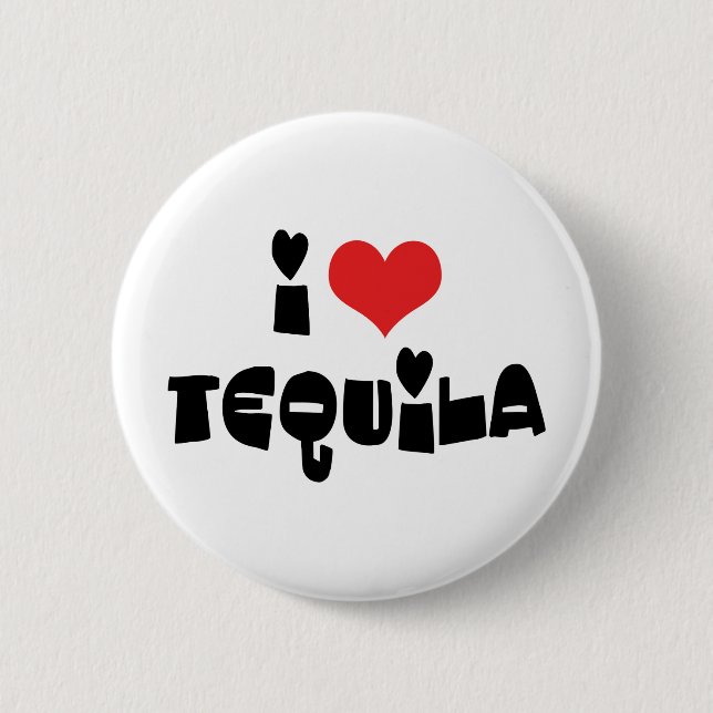 Jag älskar Heart Tequila Knapp (Framsida)